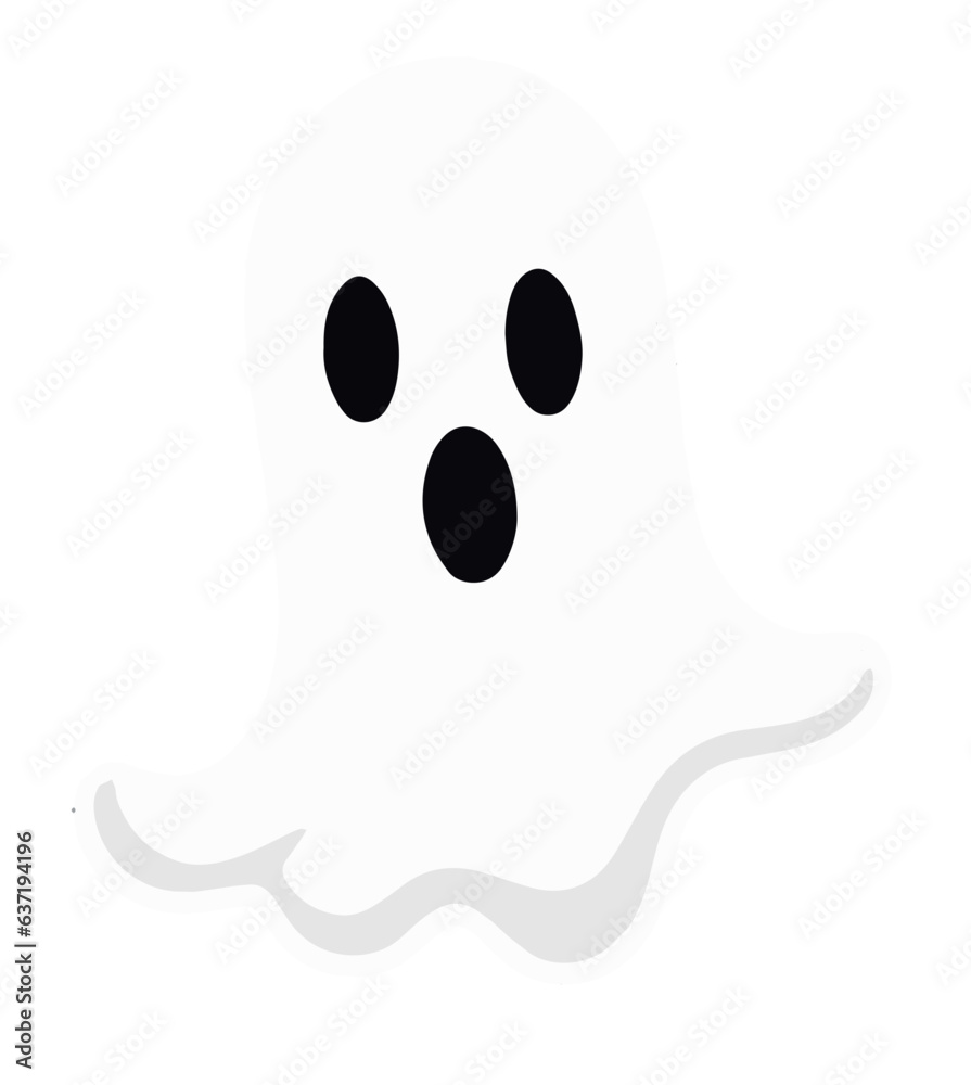 Fototapeta premium cute ghost Halloween vector