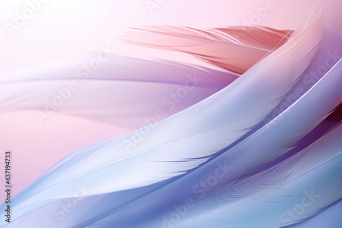 Closeup image of abstract feather rainbow patchwork background