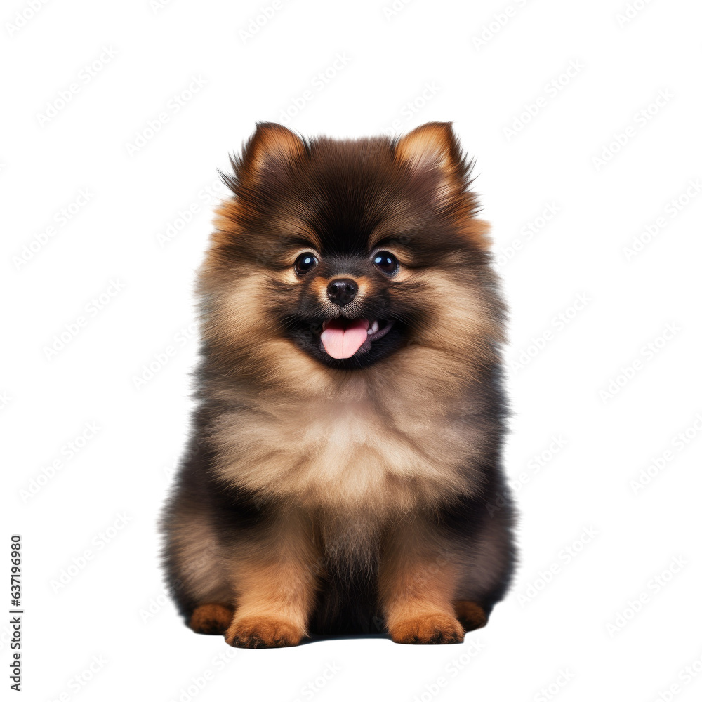 Tiny Pomeranian Spitz puppy on transparent background cute color family friendly and adorable Tiny Pomeranian Spitz puppy on transparent background cute color family friendly and adorable