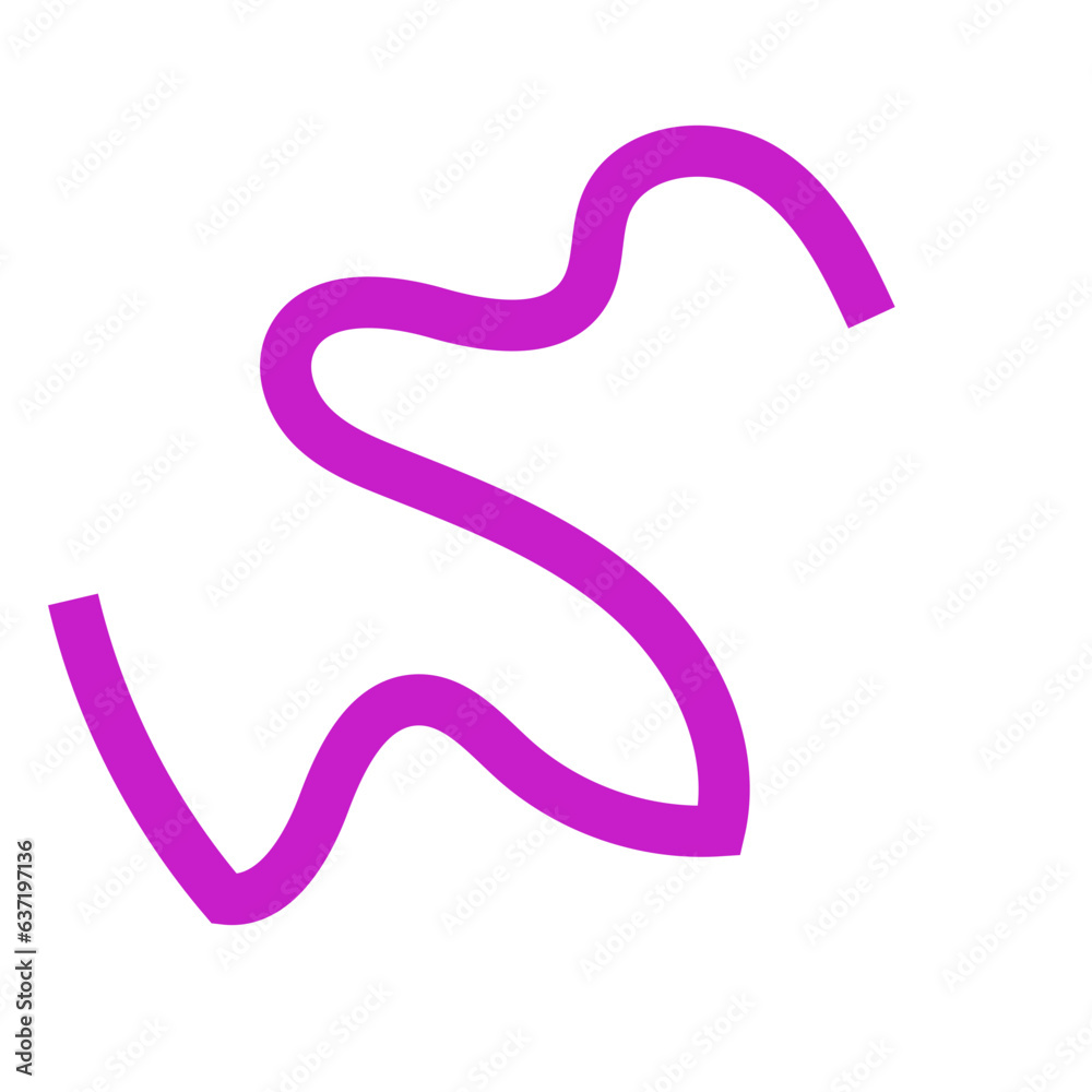 Purple squiggly line 