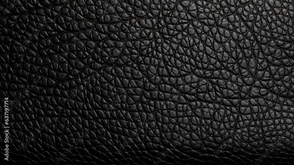 black leather texture background.Generative Ai black leather texture background.Generative Ai