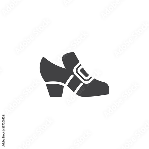 Pilgrim shoes vector icon