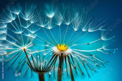 background with dandelion  beautiful Wallpaper  Landscape  and Background - Generative AI