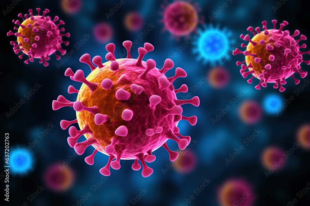Variants of the coronavirus SARS-CoV-2 virus that causes COVID-19 are to be expected, colorful,Generated with AI Variants of the coronavirus SARS-CoV-2 virus that causes COVID-19 are to be expected, colorful,Generated with AI