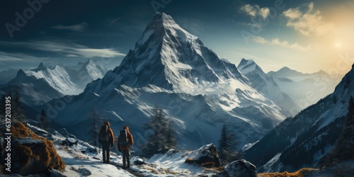 Majestic Heights: Achieving Accomplishment in the Alpine Challenge © Ezio Gutzemberg