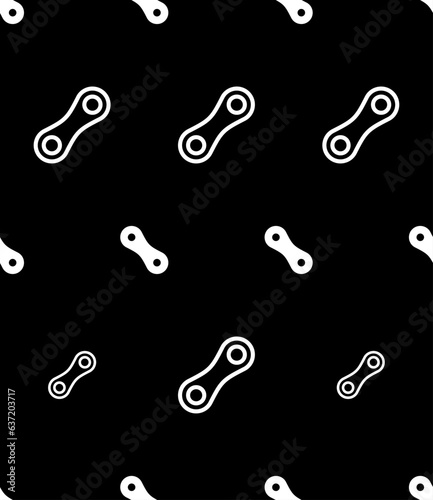Bike Chain Icon Seamless Pattern M_2308001