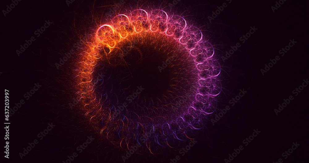 3D rendering abstract technology fractal background 3D rendering abstract technology fractal background