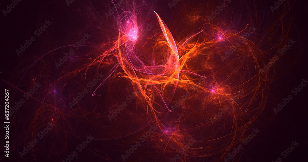 3D rendering abstract colorful fractal light background 3D rendering abstract colorful fractal light background
