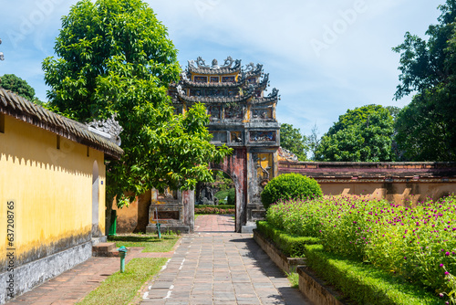 views of forbidden citadel in hue city, vietnam