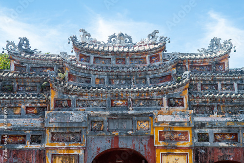 Φωτογραφία views of forbidden citadel in hue city, vietnam