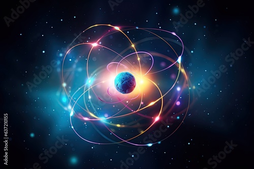 The atomic nucleus is the small, dense region consisting of protons and neutrons at the centre of an atom , photo