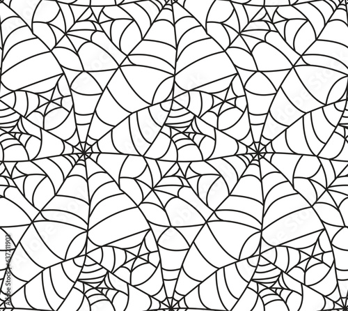 Halloween seamless spider w...