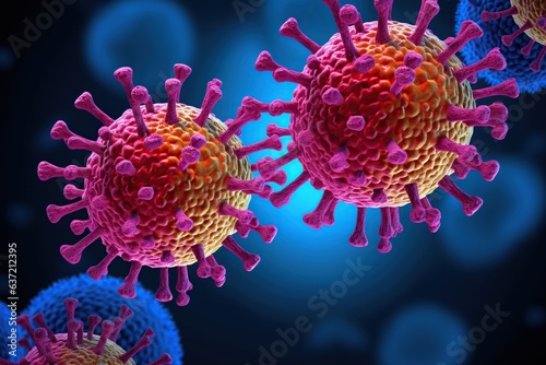 Variants of the coronavirus SARS-CoV-2 virus that causes COVID-19 are to be expected, colorful,Generated with AI