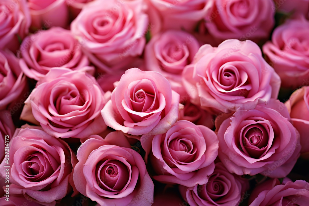 full frame pink rose background material full frame pink rose background material