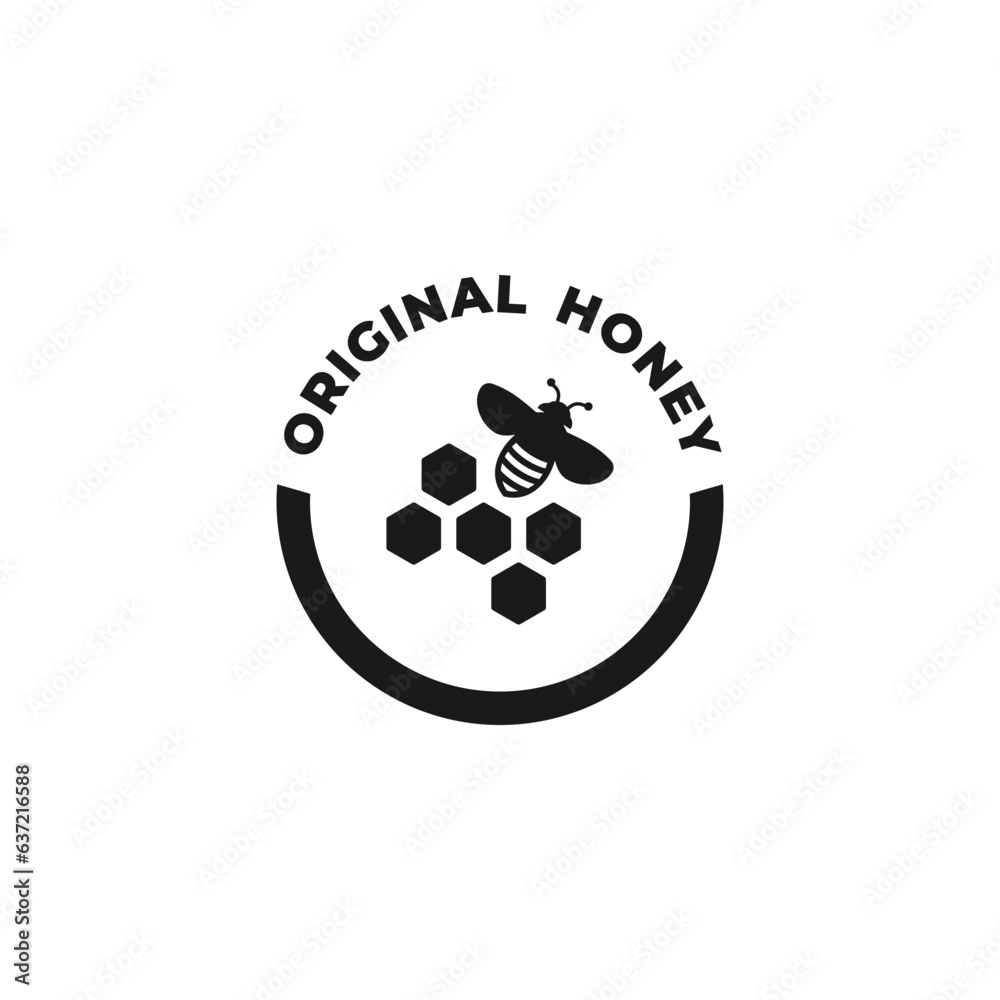 Original Honey icon or Original Honey label Vector on Black Background. Original Honey icon for product. Simple Original Honey label or Label for your product related honeys. Original Honey icon or Original Honey label Vector on Black Background. Original Honey icon for product. Simple Original Honey label or Label for your product related honeys.