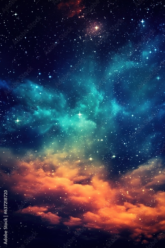 Starry sky at night. Texture
