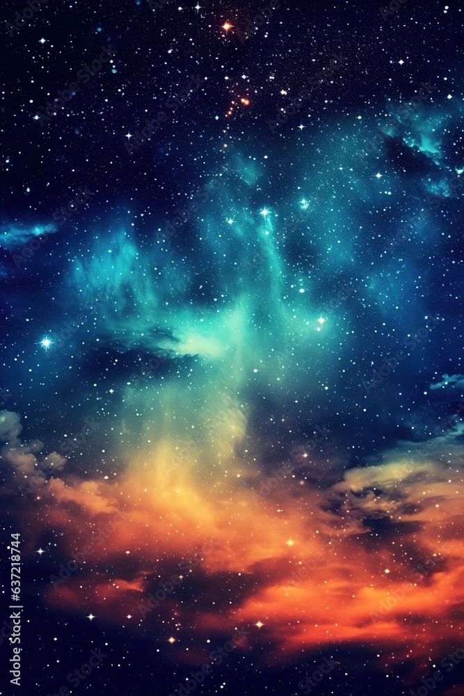 Fototapeta premium Starry sky at night. Texture