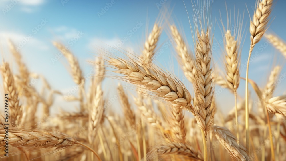 wheat on field ready to harvest wheat on field ready to harvest