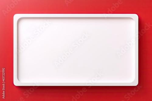 red frame for text or photo
