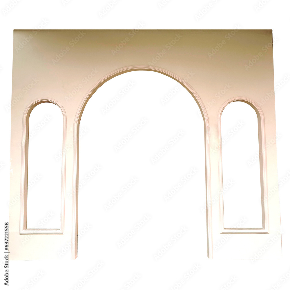 Fototapeta premium gate with windows on transparent background, perfect for poster design