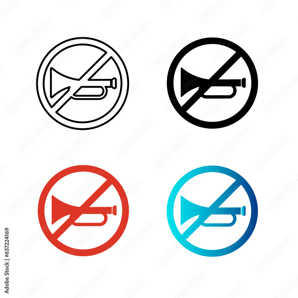Abstract No Horn Silhouette Illustration Abstract No Horn Silhouette Illustration