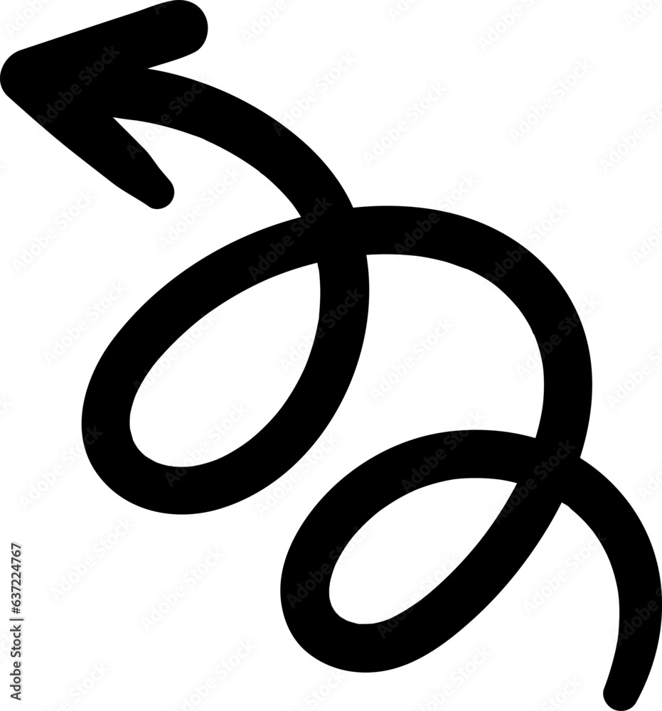 Hand drawn arrow doodle cute element Hand drawn arrow doodle cute element