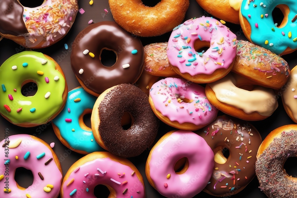 donuts with icing sugar