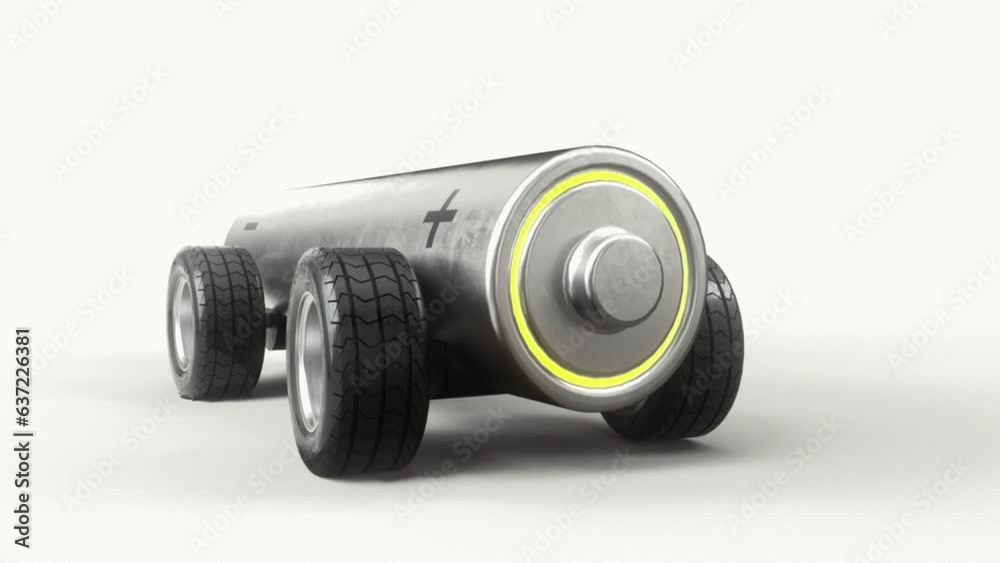 Electric Car Vehicle - Car Driving Isolated Environment In and Out - 3D Render Electric Car Vehicle - Car Driving Isolated Environment In and Out - 3D Render