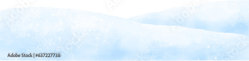 Snow watercolor illustration