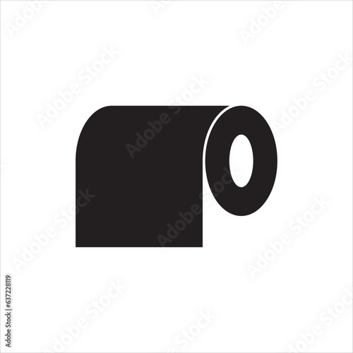 toilet paper roll icon vector illustration symbol