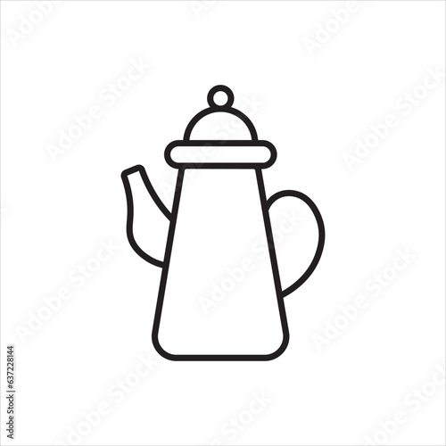 kettle for tea icon vector illustration symbol