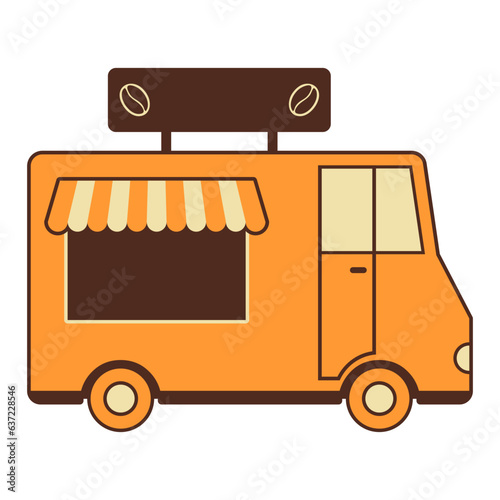 Retro Food Truck Illustration