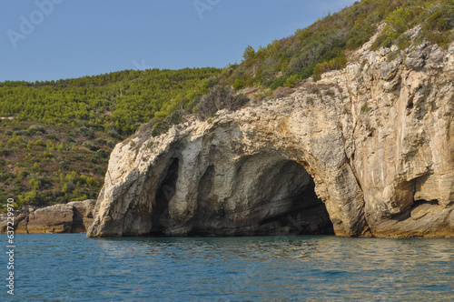 Sea caves in Vieste