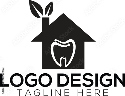 Vector flat dental clinic logo