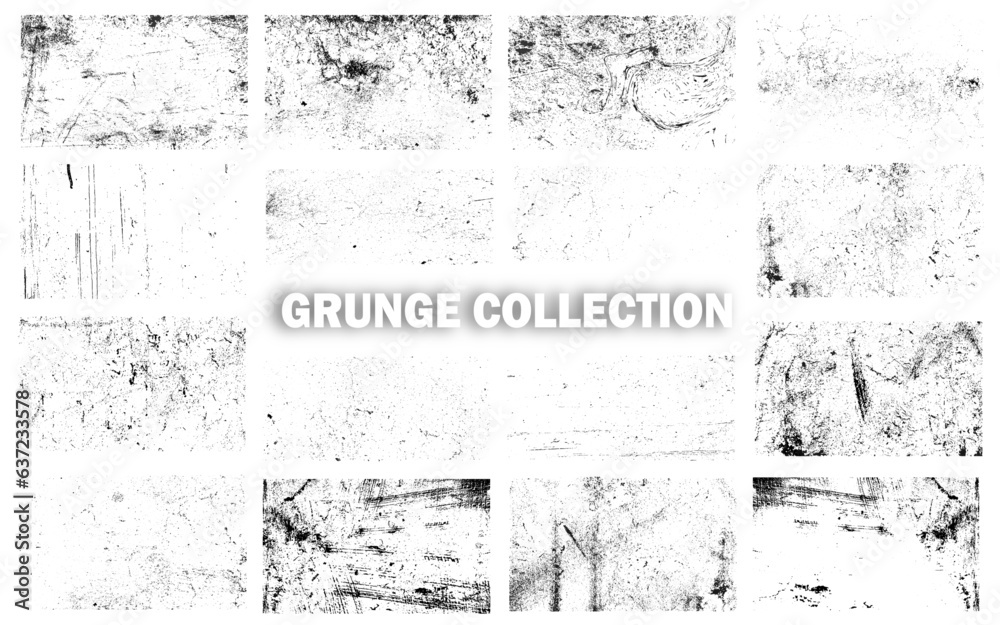 Grunge textures set. background. vector illustration.