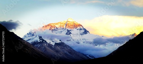 himalayas mountain sunset tibet china