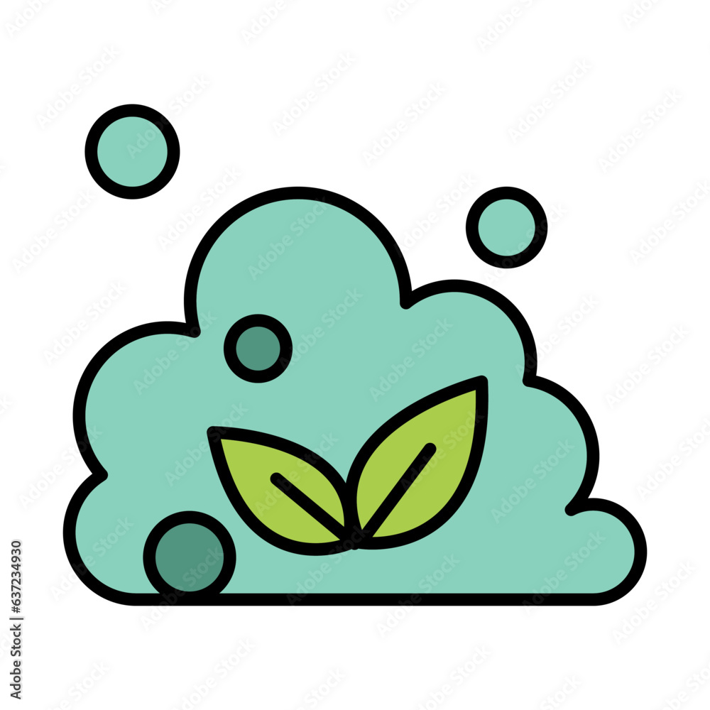 Fototapeta premium Herbal foam icon