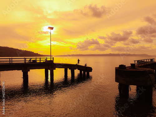 sunset on the pier © StanleyRevaldo
