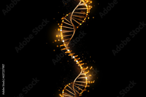 Gold helix human DNA structure