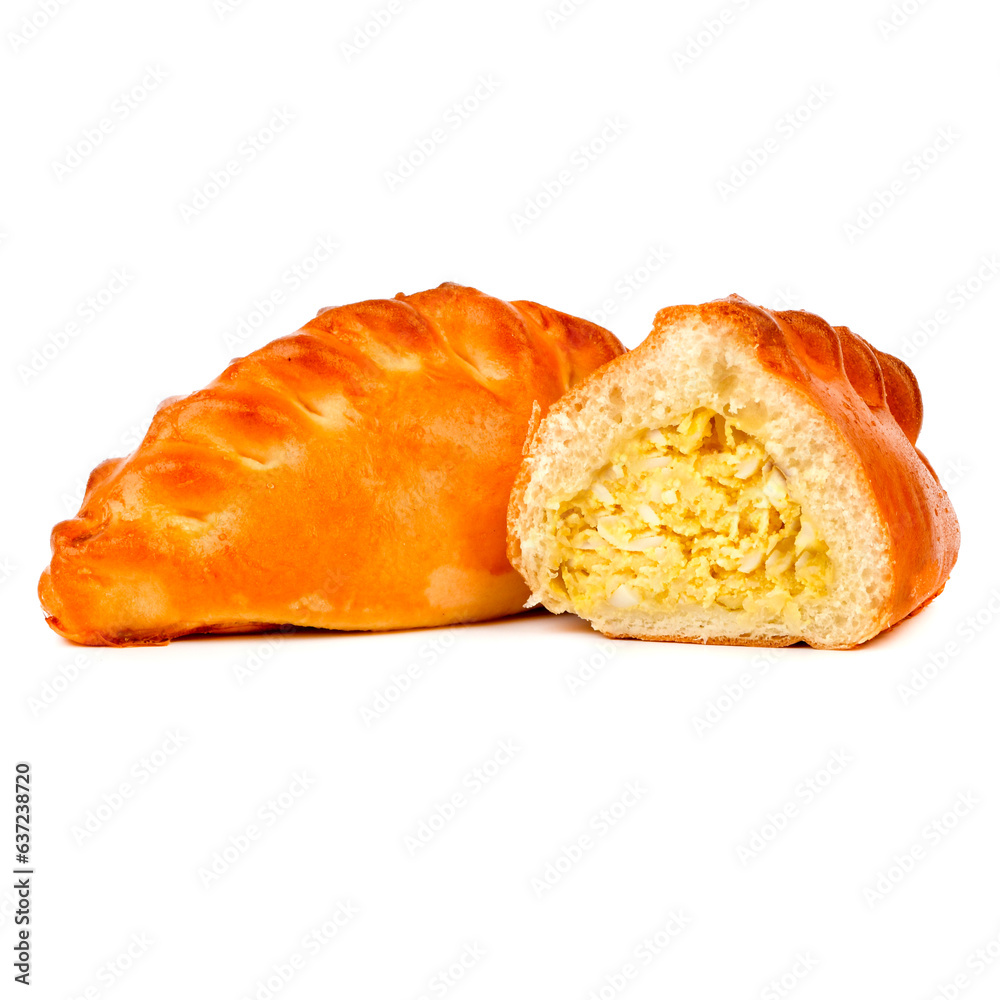 Patties with cabbage on a white background Patties with cabbage on a white background