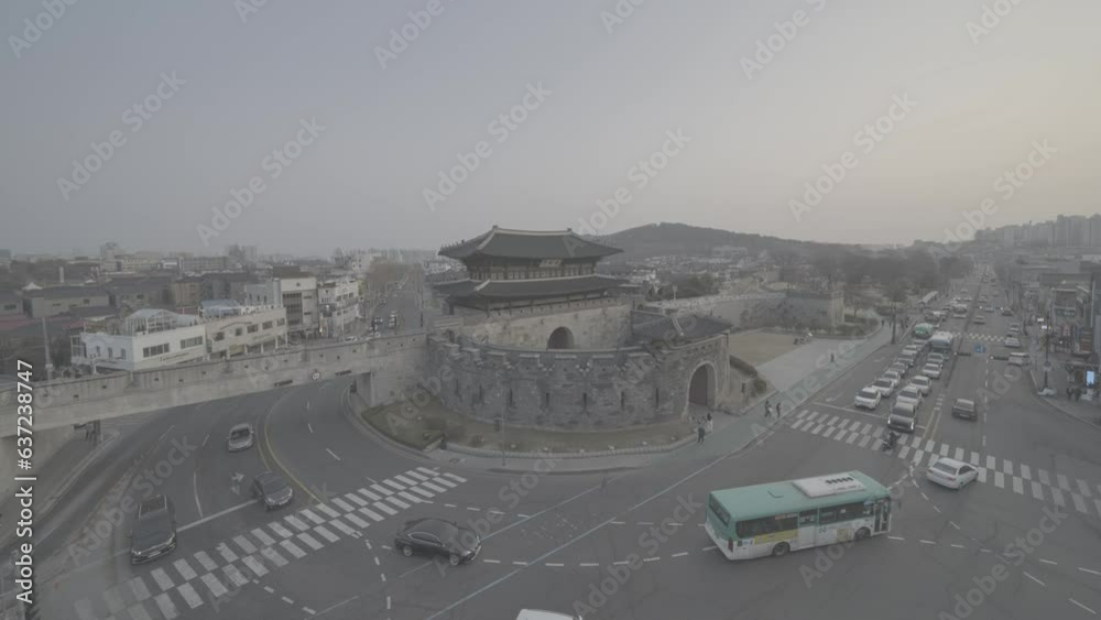 Janganmun Gate Day timelapse FHD Korea Suwon S-LOG3