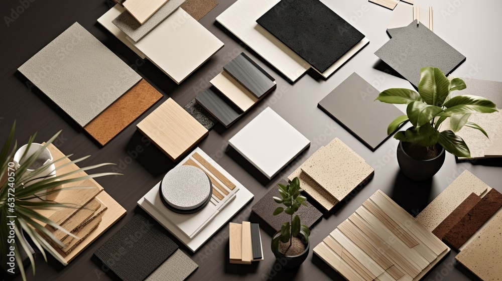 sample of construction or interior design material surface and colour