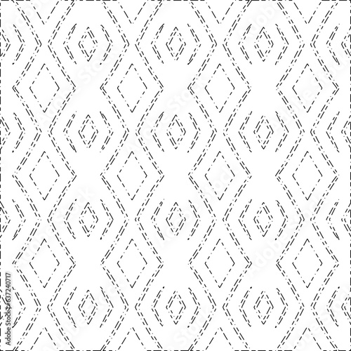 White background with black Dashes lines. Plain background with  simpe pattern. Black and white color. Abstract background for web page, textures, card, poster, fabric, textile.