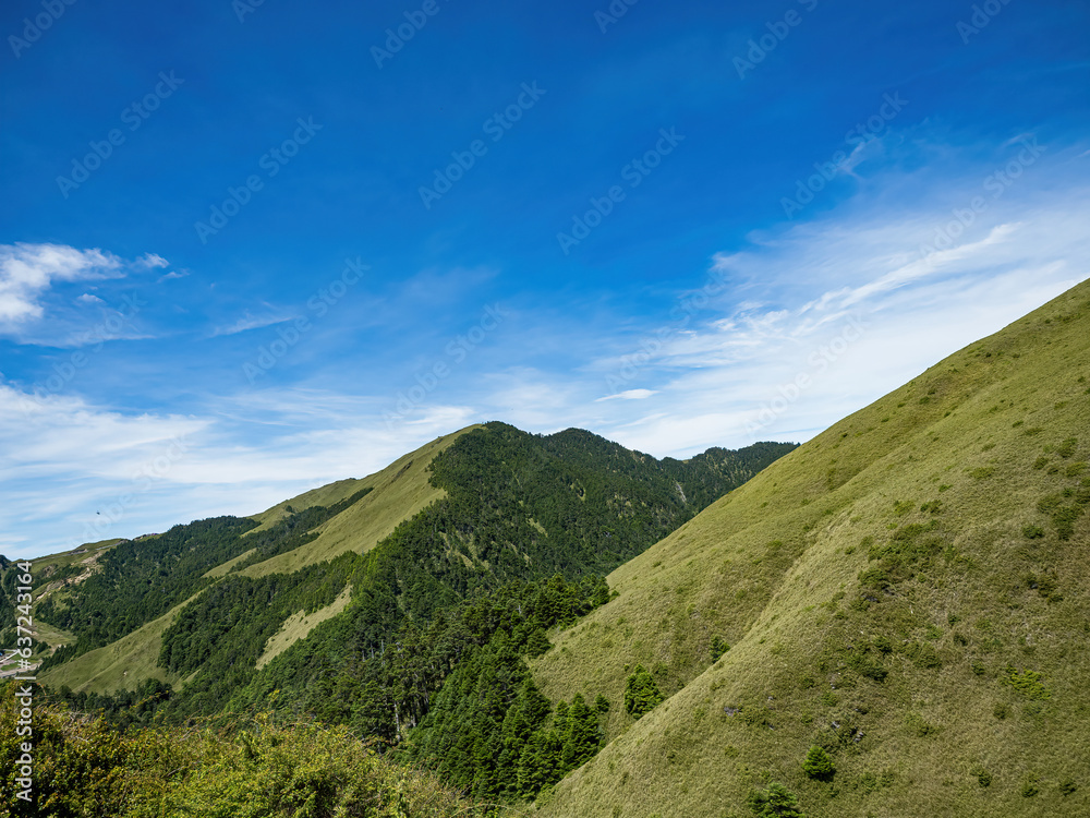 Hehuan Mountain landscape in Taiwan.