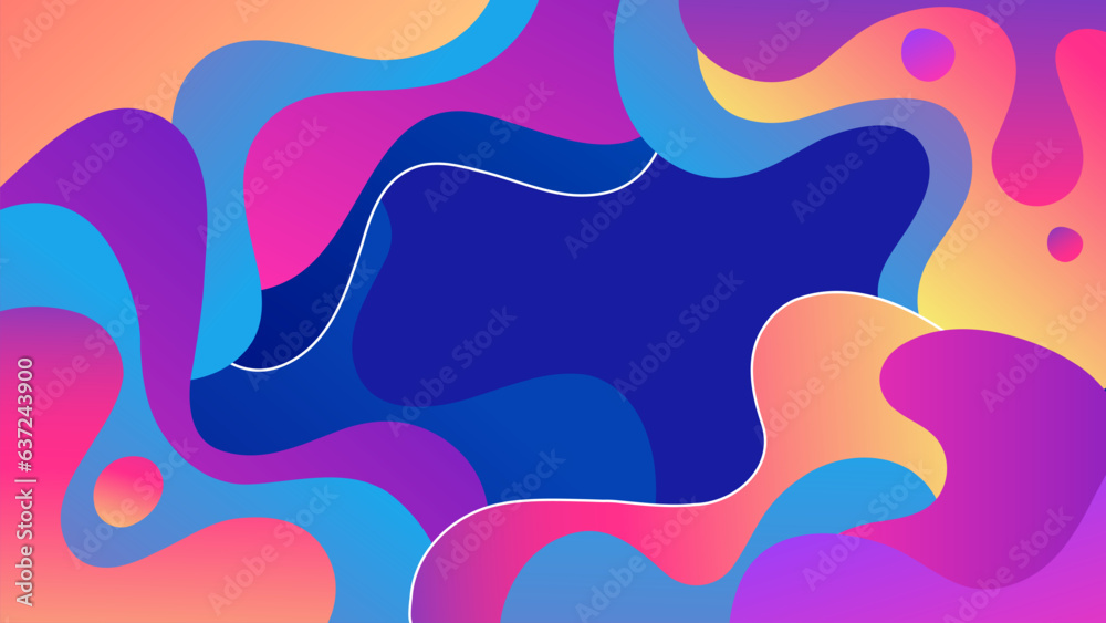 Color waves background. Abstract flowing liquid shapes. Dynamic colored splashes. Vibrant color gradient. Vector illustration. Color waves background. Abstract flowing liquid shapes. Dynamic colored splashes. Vibrant color gradient. Vector illustration.