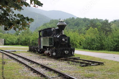 steam train in the countryside