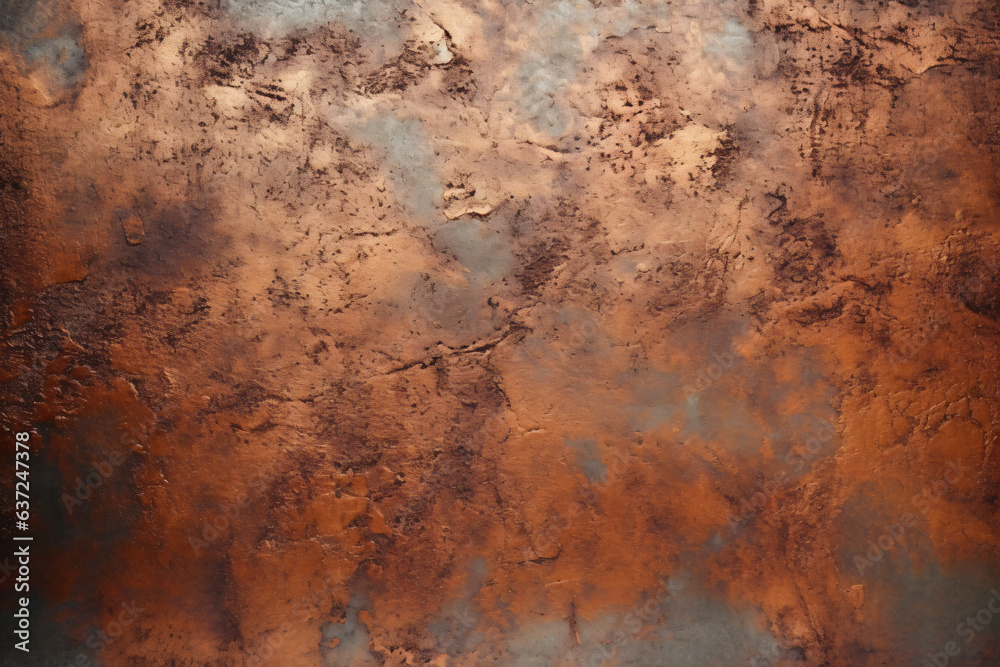 Rusty metal background. Ai generative