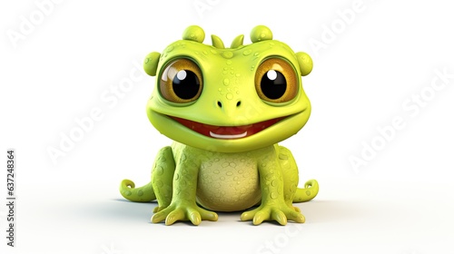 3d cute creature animal isolated on white background illustration character design rendered 