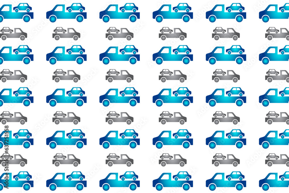 Abstract Truck Holding Car Pattern Background