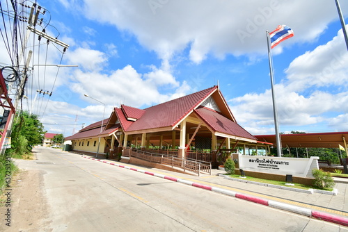 Baan Koh Train Station, Nakhon Ratchasima, Thailand. The train station of Thailand. Public station, public property.